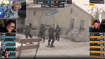 xQc Dies Laughing at ohnepixel Talking about Jean Paul during a CS Tournament