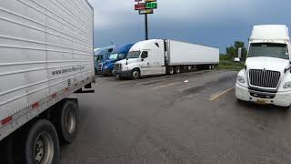 How to park at a truck stop and not hit people’s equipment!!