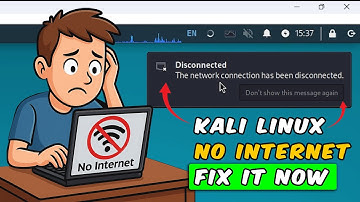 The network connection has been disconnected kali linux FIXED