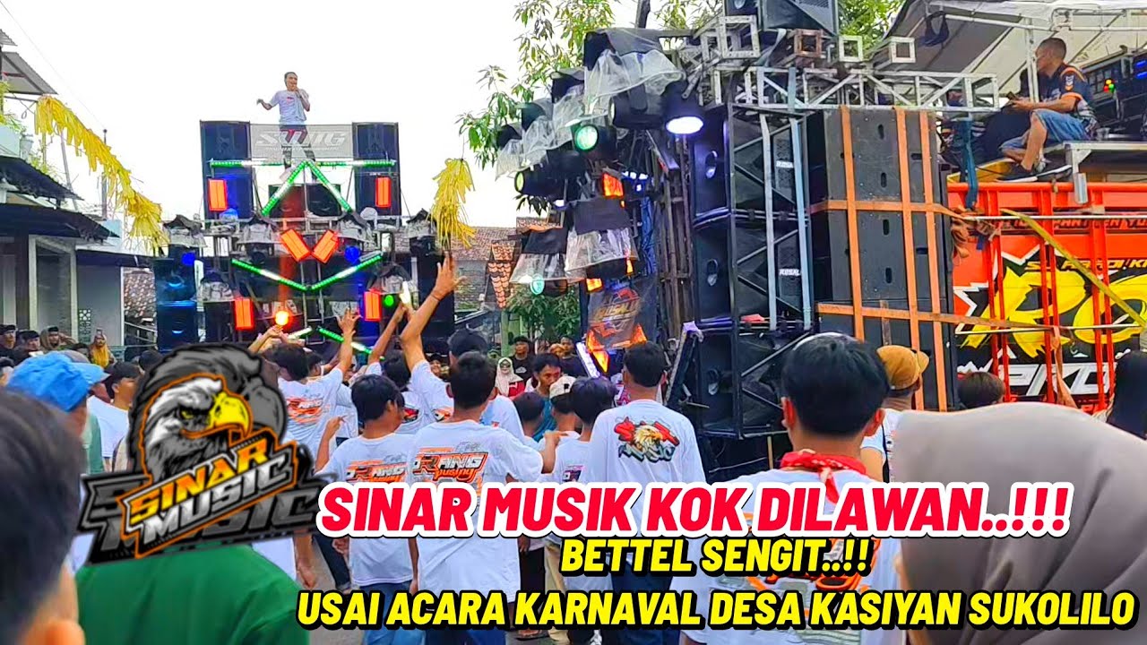 SINAR MUSIK KOK DI LAWAN!!ROSALIA AKHIRNYA KETULUP SINAR MUSIK || BETTEL USAIN KARNAVAL DESA KASIYAN