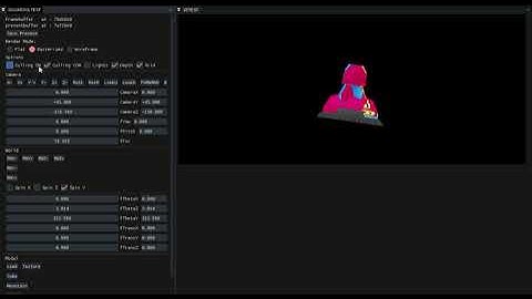 Testing my first software rasterizer