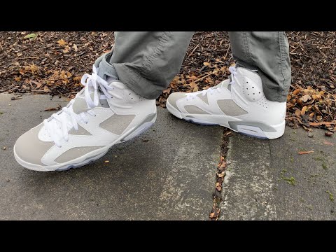 grey and white jordan 6