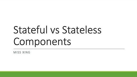 8. React 18 with TypeScript - Stateful vs Stateless Components