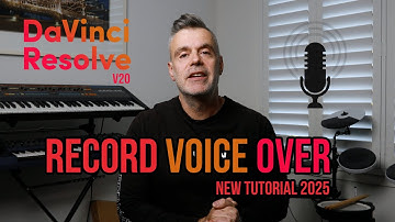 Record your voice over directly into DaVinci Resolve | Version 20 Tutorial