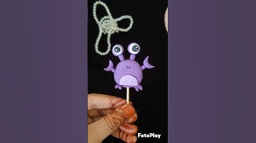 Cute Clay Crab DIY 🦀 | Miniature Sea Animal Craft #diyclaycrab