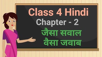 Class 4 Hindi Rimjhim Chapter - 2 "जैसा सवाल वैसा जवाब" jaisa saval waisa jawab cbse ncert