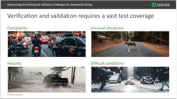 Overcoming the testing and validation challenges for automated driving