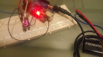 Proyecto - control de display de 7 segmentos cátodo común con Arduino.
