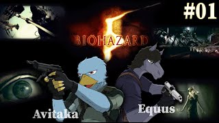 【バイオハザード5 #01】 クリスとウェスカー、因縁の決着への物語 with.アビ鷹【コラボ配信】【EquuStream V#523】