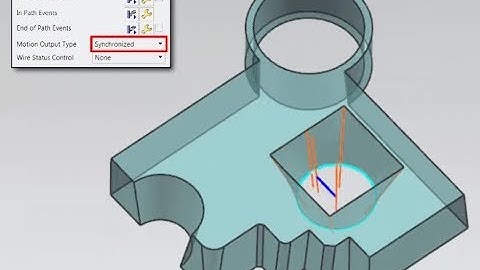 Wire EDM 4 Axis Synchronized Output in NX CAM