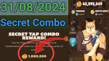 Memefi Daily Secret Combo 31 Aug 2024 | today memefi 10,00,000 coin