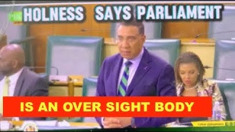 HOLNESS SAYS PARLIAMENT IS AN OVERSIGHT BODY . HOLNESS TRYING TO CIRCUMVENT THE HURRICANE  RELIEF F