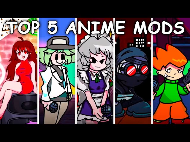 Top 5 Anime Mod Showcase  Friday Night Funkin  YouTube