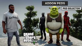 HOW TO INSTALL A CUSTOM SKIN IN GTA 5 / How to install Ped Selector (Addon Peds) in GTA V