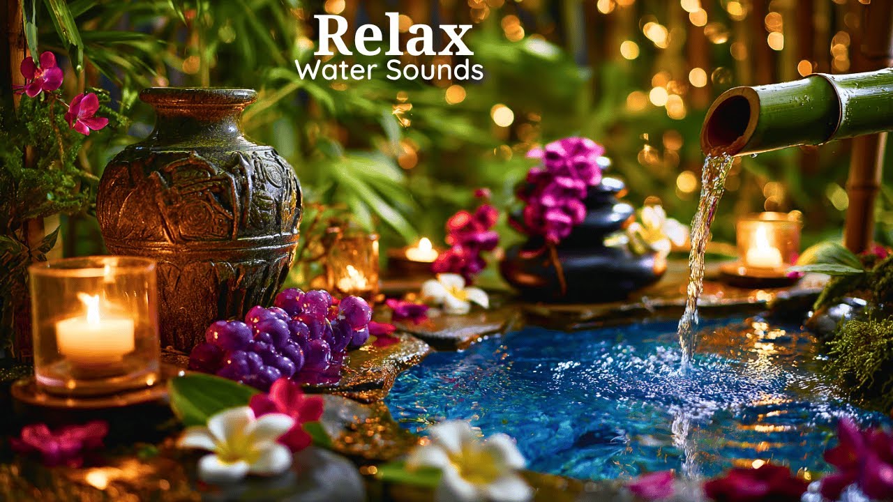 Spa Healing Music 🍃 Soft Piano and Water Sounds for Inner Peace, Deep Rest & Mental Therapy