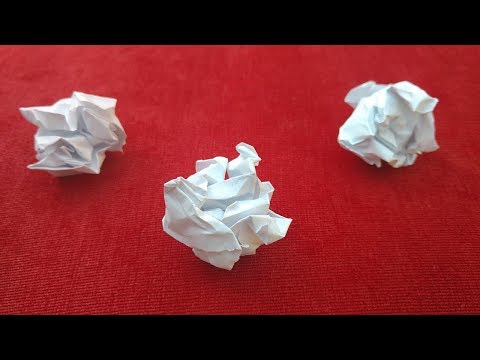 Do Insane Magic Trick With Any 3 Paper Balls Ball