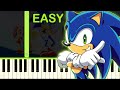 Gotta go fast  sonic x  easy piano tutorial