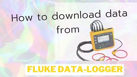 How to Download data from #FLUKE #data-logger to pc