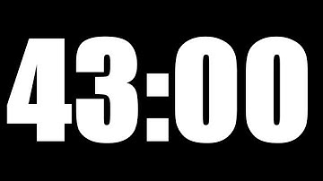 43 MINUTE TIMER | LOUD ALARM  ⏰