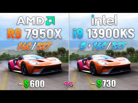 Core i9 13900KS vs Ryzen 9 7950X - Test in 8 Games