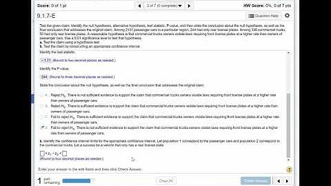 Chapter 9 Difference Between Proportions Front License Plates
