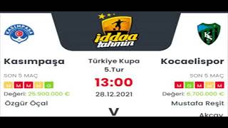 Kasımpaşa Kocaelispor İddaa Tahminleri 28 Aralık 2021 #iddaa