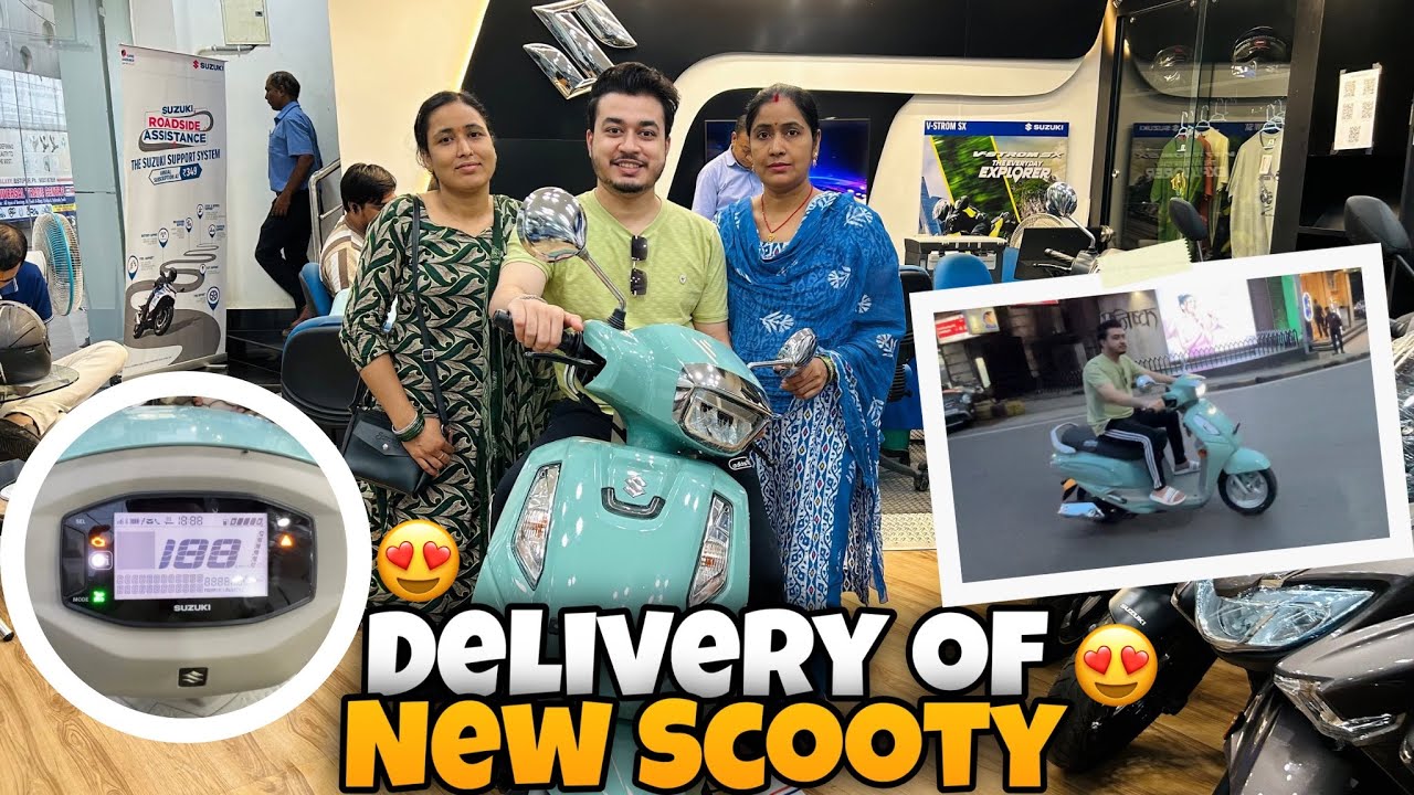 Taking Delivery of Our New Scooty 😍 Suzuki Access 125 