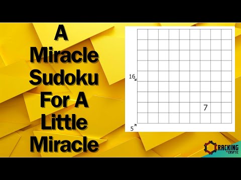 A Miracle Sudoku For A Little Miracle