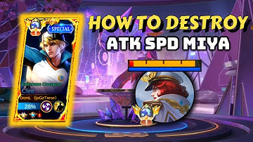 HOW TO DESTROY ATK SPD MIYA - ABUSED MIYA IN GOLD LANE (CLINT GAMEPLAY 2023) ~ MLBB