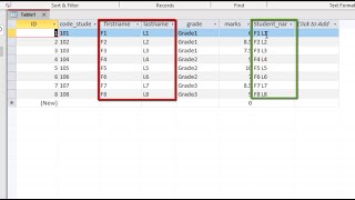 How to add calculated field to Combine Fields in table MS Access