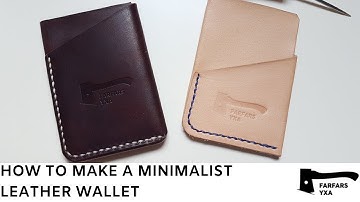 How to make a minimalist leather wallet