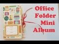 Office Folder Mini Album Task Manila Folder Scrap Book Ideas  Craft Tutorial