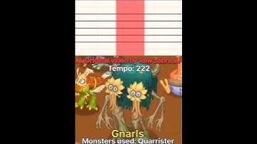 Gnarls (video credits:Raw zebra) - Archaic dunes - MSM composer tutorial #mysingingmonsters #fyp
