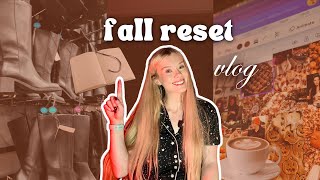 cosy autumn reset vlog 🍂 primark shopping, bucket list & vision board