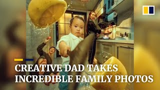 Creative dad takes incredible family photos in China