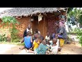 African village lifecooking african traditional food for dinner