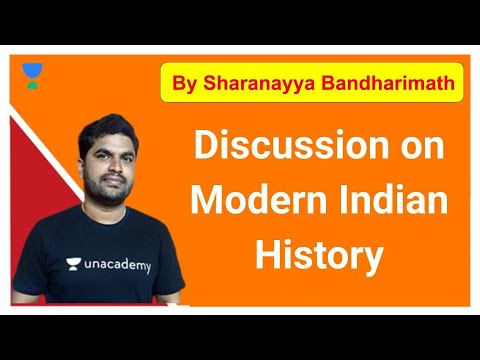 Discussion on Modern Indian History | KAS / FDA / SDA / PSI / KPSC | Sharanayya B