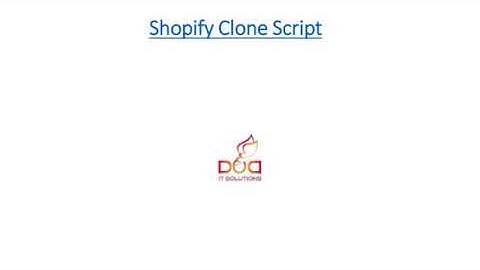 Shopify Ecommerce Clone Script - DOD IT SOLUTIONS