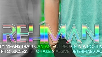 Trending And Dimanding ColorFull Glow Lines Glass Font Like Photoshop Cc & Cs6 By Rehman Creation