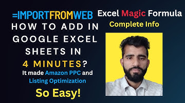 How to to Add IMPORTFROMWEB Excel Formula in Excel Sheets in 4 Minutes? Urdu | Hindi