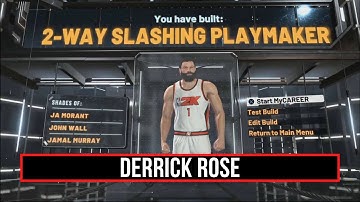 NBA 2K22 Current Gen Derrick Rose Build - Best PG Builds - 2K Legends of the Game Build
