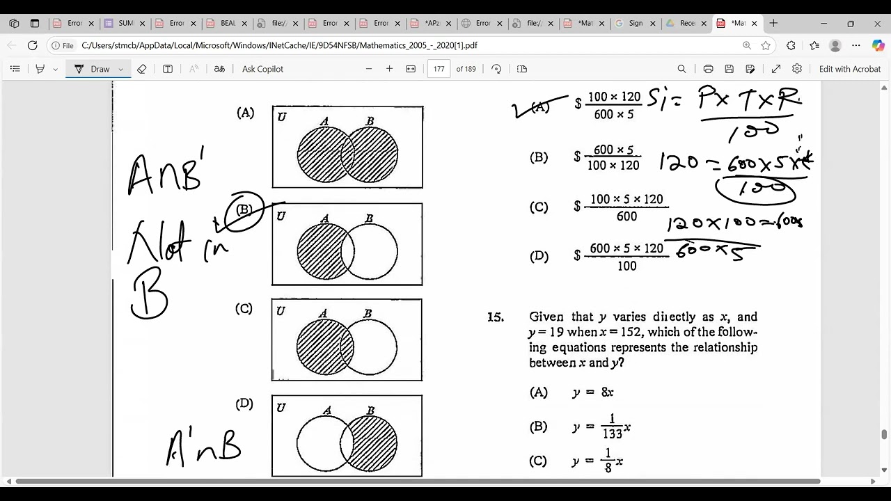 CXC PAPER 1 MATH - YouTube