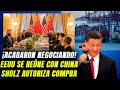 ¡Acabaron negociando! EEUU se reúne con China. Alemania le autoriza compra en puerto. La realidad.