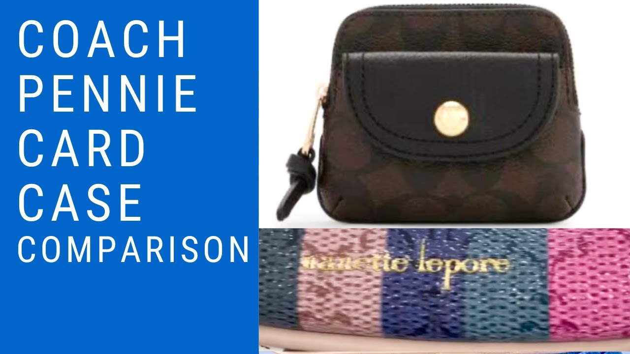 COACH PENNIE CARD CASE In Signature Canvas vs NANETTE LAPORE: Which is  Better for You? 