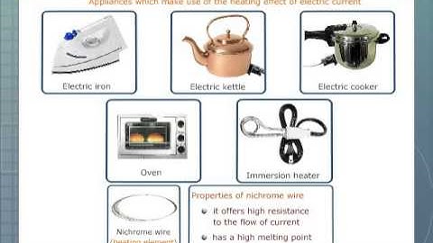 Applications of Heating Effect of Electric Current