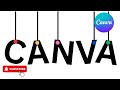 Hanging Text Effect in Canva | Creation Typography Design