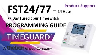 Timeguard FST24 -77 Programming Instructions