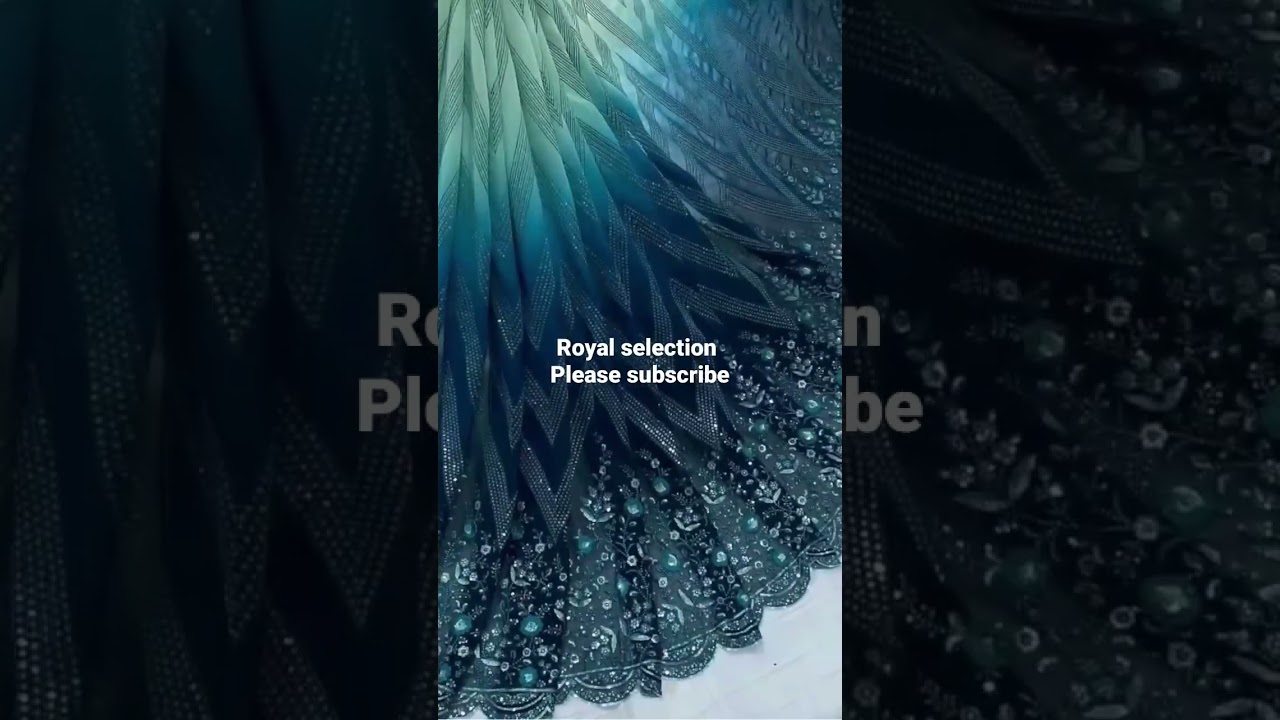 Ombre Georgette | Designer & Heavy sequin work boutique fabric | @royalselection1813