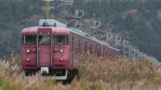 【4K】七尾線 下り 普通列車 413系 B08＋B09編成 (3+3両) JR西日本 羽咋 2020.12.6 M3080011