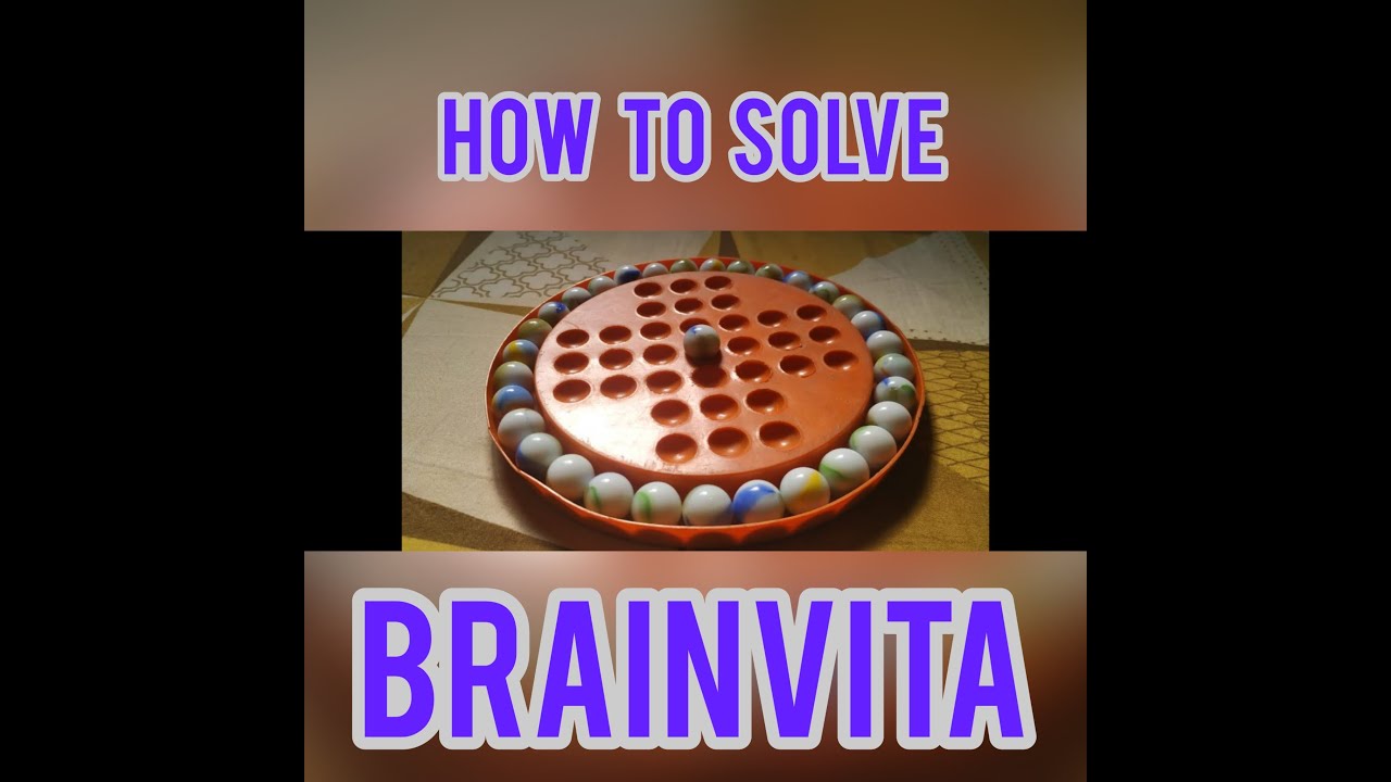 How to Solve Brainvita Game Marble Game Solitaire YouTube